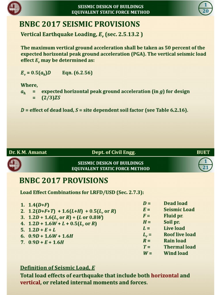 Load Combination For ETABS | PDF