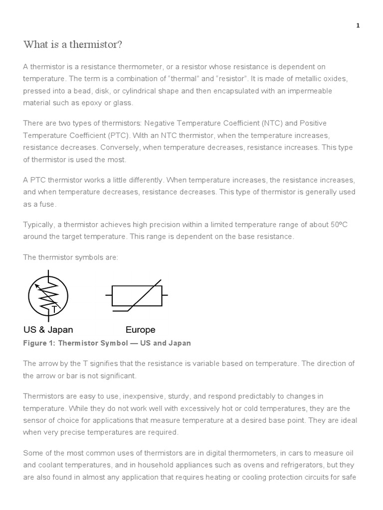 What is a thermistor PDF