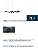 Reservoir: / Rɛzərvwɑ R/ French (ʁezɛʁvwaʁ) Lake Dam Store Fresh Water