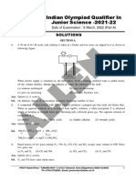 IOQJS 2021 22 Paper With Solution