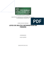 Leyes Sobre Delitos Informáticos en Panamá