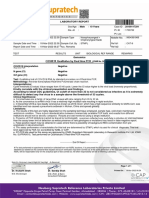 Mr. Jainil Patel 10 Years: COVID19 Qualitative by Real Time PCR