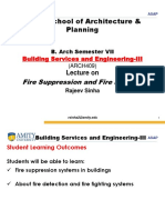 Amity School of Architecture & Planning: Fire Suppression and Fire Fighting