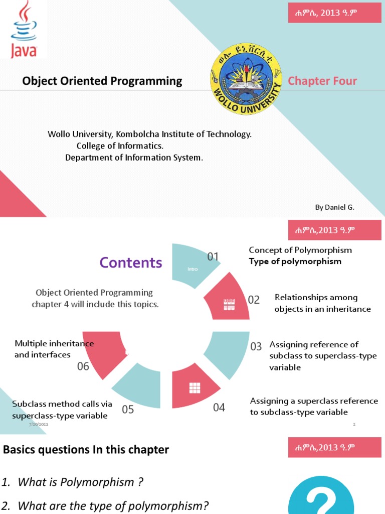 Object Oriented Programming: Chapter Four | PDF | Class (Computer ...