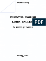 Essential English (În Liste Și Tabele) - Andrei Bantaș