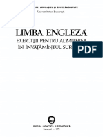 Limba Engleza Exerciții Pentru Admiterea În Învațămîntul Superior