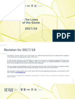 The Key Changes to the Laws of the Game 2017/18
