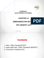 DJM20042 Electronic Systems: Chapter 2-2 Semiconductor Devices (Fet, Mosfet, Ujt)