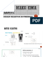 Desain Reaktor Isothermal