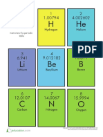 Flash Cards: Hydrogen Helium