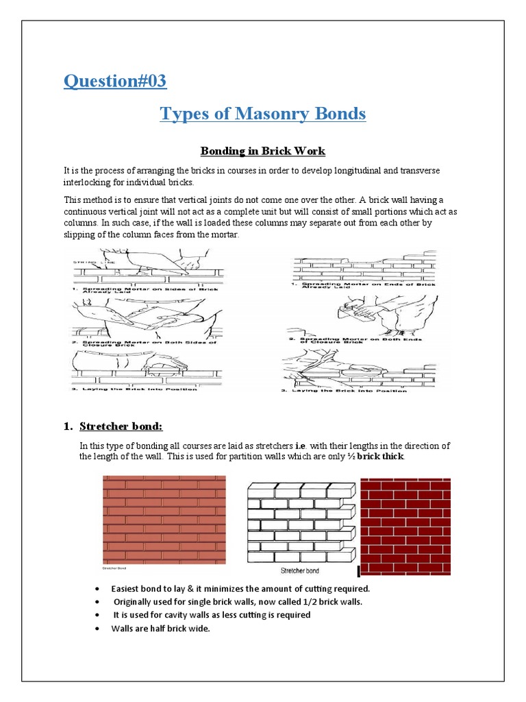 Brick Bonding Assignment | PDF | Architecture | Architectural Design