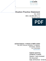 Certification Practice Statement