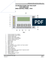 Service Instructions For The Staff For Wireless Fire Control Panel VIT01