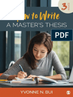 How To Write A Masters Thesis by Yvonne Bui