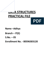 05 - Aditya - DS Practical File