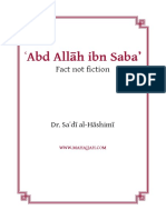 Abd Allah Ibn Saba Fact Not Fiction