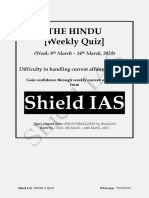 Shield IAS Weekly Quiz (08-14 March 2021) 