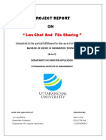 " Lan Chat and File Sharing ": Project Report ON
