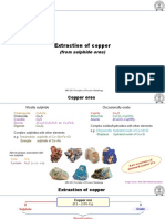 Extraction of Copper: (From Sulphide Ores)