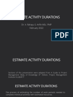 MWBP D 2022 Week 4 Define Activity Duration