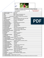 TABELA DE PREÇO Principios da Natureza