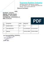 Material Test Report:: - Rubber Sealing:-AAA63854 - Natural Rubber: - .: - SRI/QA/618/21-22 01/04/2022