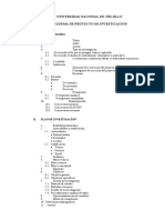 Esquema de Proyecto de Investigación