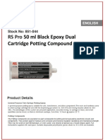 RS Pro: 50 ML Black Epoxy Dual Cartridge Potting Compound
