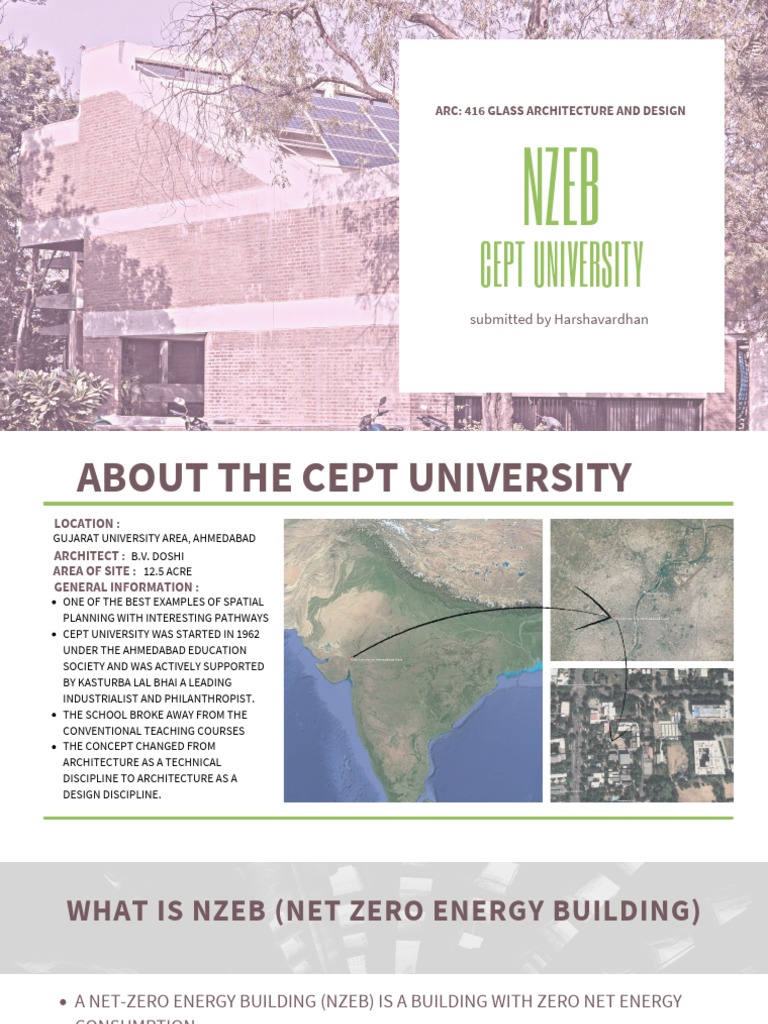 Nzeb Net Zero Energy Building In Cept University Pdf
