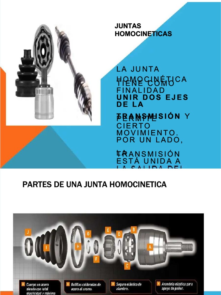 Juntas Homocinéticas y Tricetas | PDF | Ingeniería mecánica | Industria  automotriz