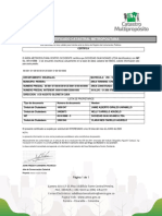 Certificado Catastral Metropolitano Sociedad Guayacanes