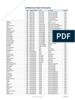 Chart of Accounts For Small Business Template V 1.1