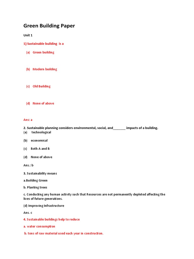 Green Building and Sustainable Design Guide | PDF | Green Building ...