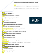 ICT methods and devices for information handling