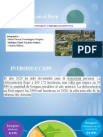Deforestación en El Perú. Impacto Ambiental