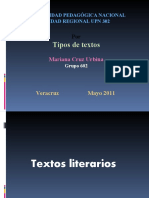 Cuadro de Textos Literarios... Mariana Cruz Urbina Grupo 602