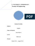 Portafolio Estudiantil Ingles