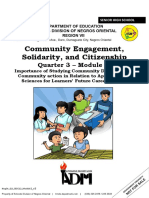 Community Engagement, Solidarity, and Citizenship: Quarter 3 - Module 1