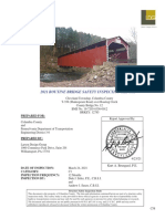 Full Inspection Report of The Richards Covered Bridge in Columbia County
