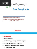 Geotechnical Engineering II: Shear Strength of Soil