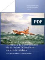 PFC Analisi de Salvamento Marítimo y Coordinación de Rescate de Un Crucero en La Costa Catalana