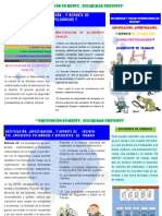 TRIPTICO NOTIFICACIÓN ,INVESTIGACIÓN , Y REPORTE DE    INCIDENTES ,INCIDENTES PELIGROSOS Y ACCIDENTES  DE  TRABAJO