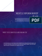 Nestle Sponsorship Plan
