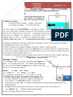 Devoir 2 Modele 1 Physique Chimie 2 Bac SPC Semestre 2