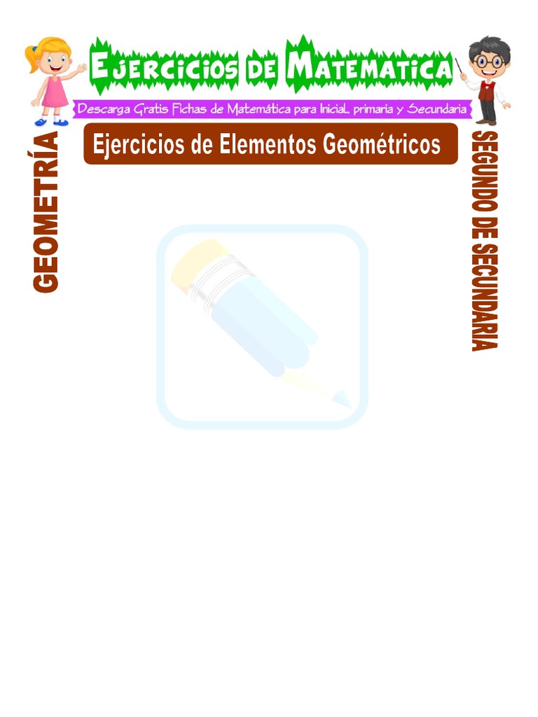 Ejercicios de Elementos Geométricos para Segundo de Secundaria | PDF ...