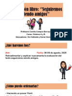 Evaluación Libro Seguiremos Siendo Amigos 9 Agosto