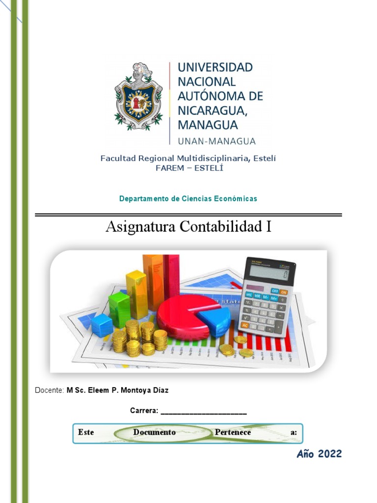 Dossier Contabilidad I | PDF | Contabilidad | Estado financiero