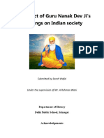 The Impact of Guru Nanak Dev Ji