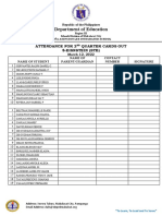 Department of Education: Attendance For 2 Quarter Cards Out 8-Eisnstein (Ste)