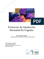 Protocolo INTUBACIÓN NEONATAL NO URGENTE. SP HGUA 2021